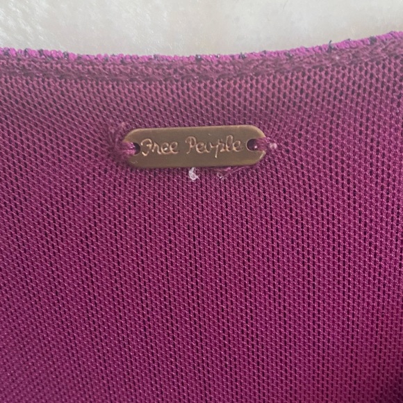 Free People Mini Baby Doll Dress / Tunic, Sparkly Purple, Small/Medium - Picture 4 of 7